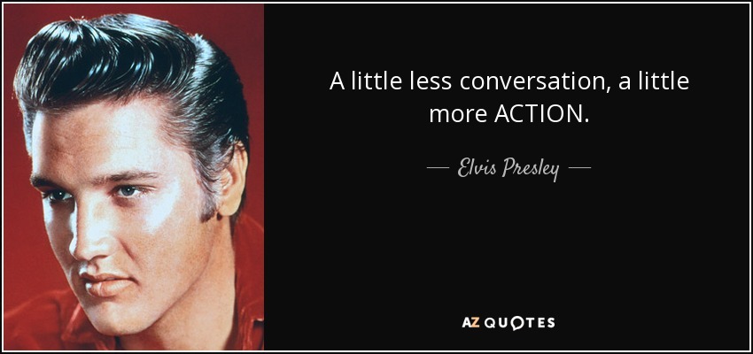 a little less conversation a little more action in your business networking
