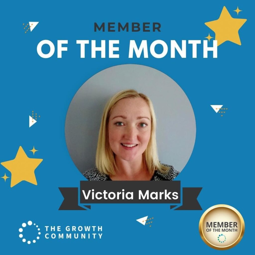 victoria marks member of the month