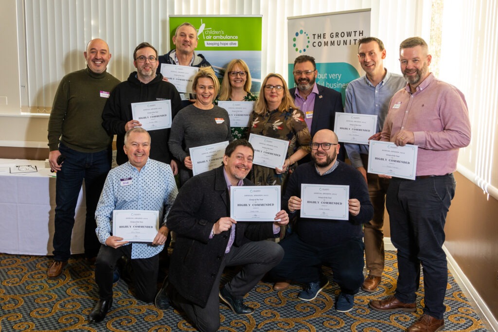 Growth Community members celebrating their success together at the 2023 annual awards